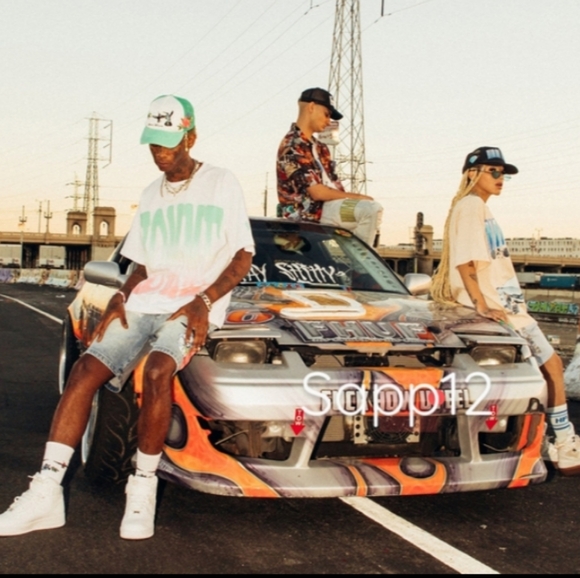 🆕 HOMME + FEMME 🔥 DENIM EMBROIDERED HUMMINGBIRD FLORAL SHORTS - Picture 7 of 7